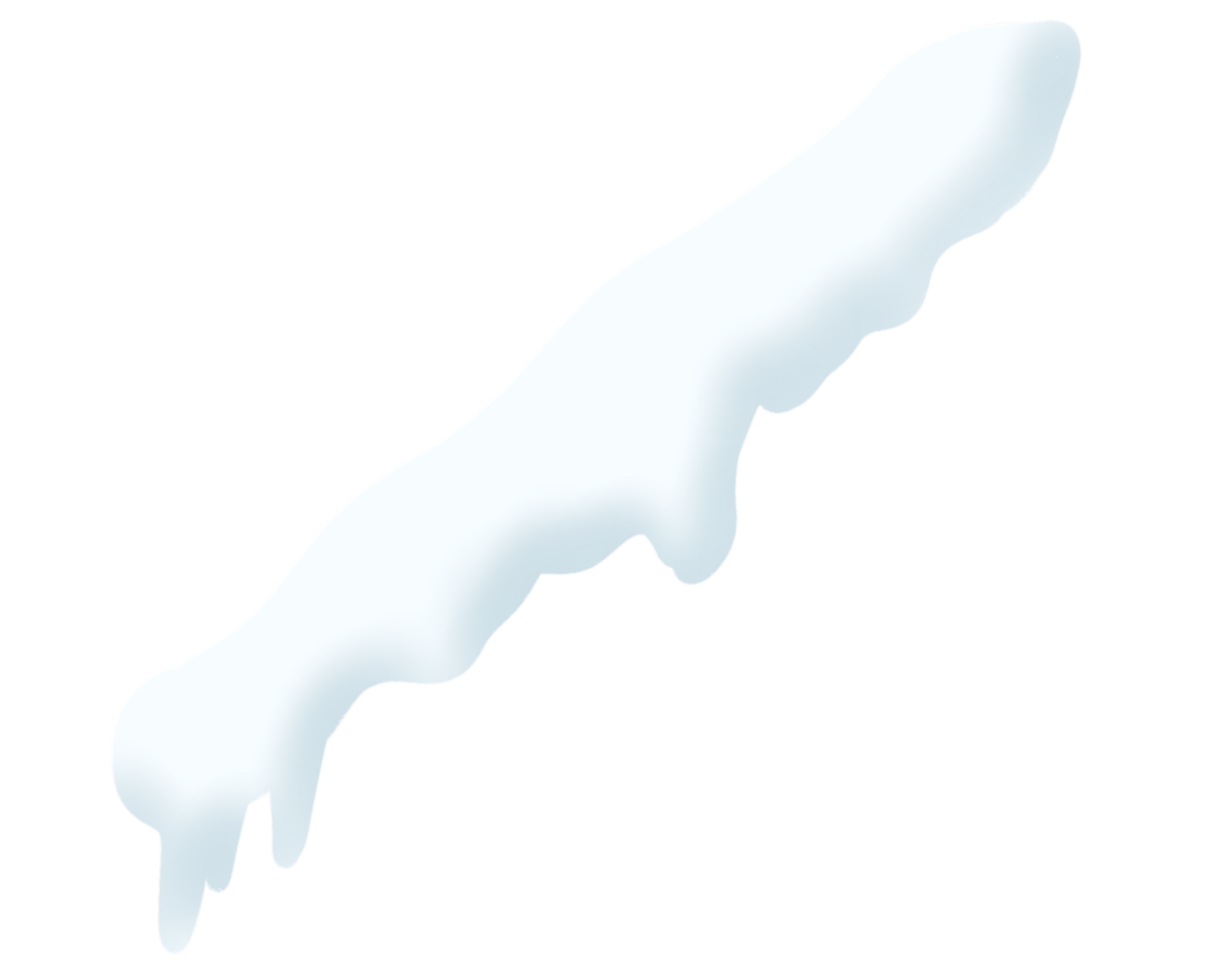 Roof Slide snowdrift clipart illustration png