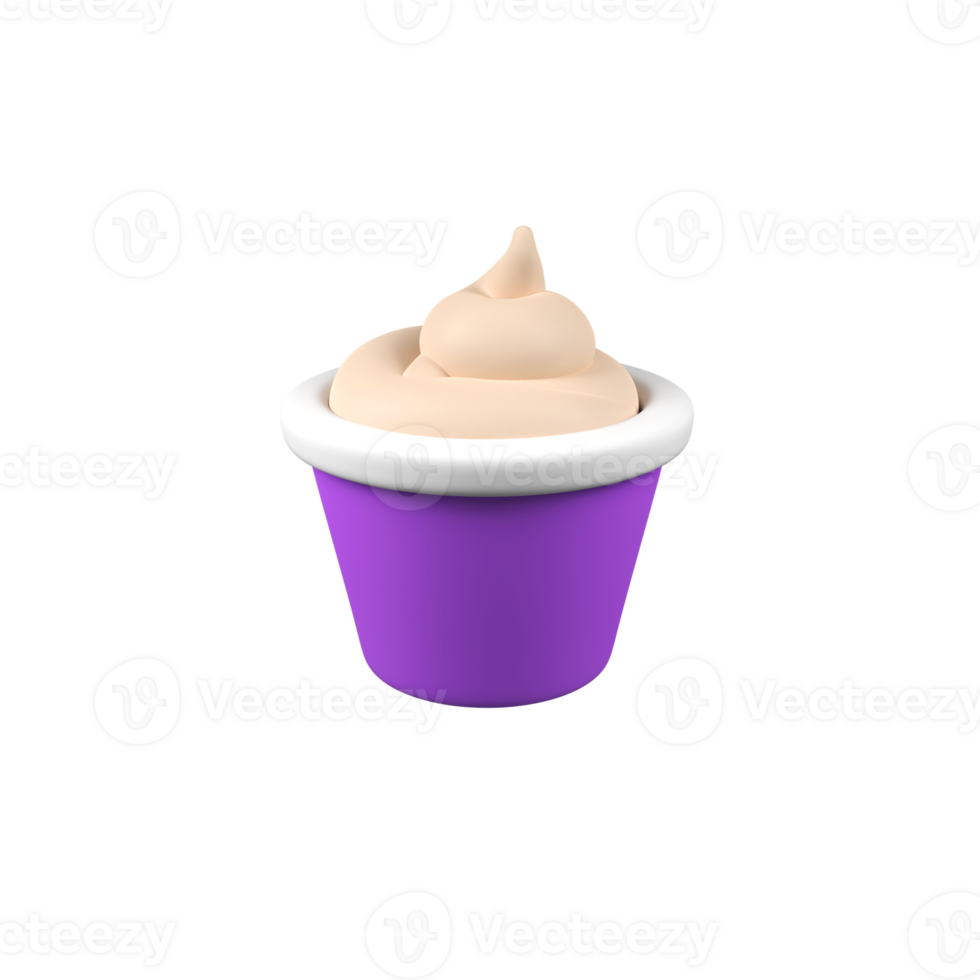 Mayonnaise Sauce isolated 3d render icon illustration png