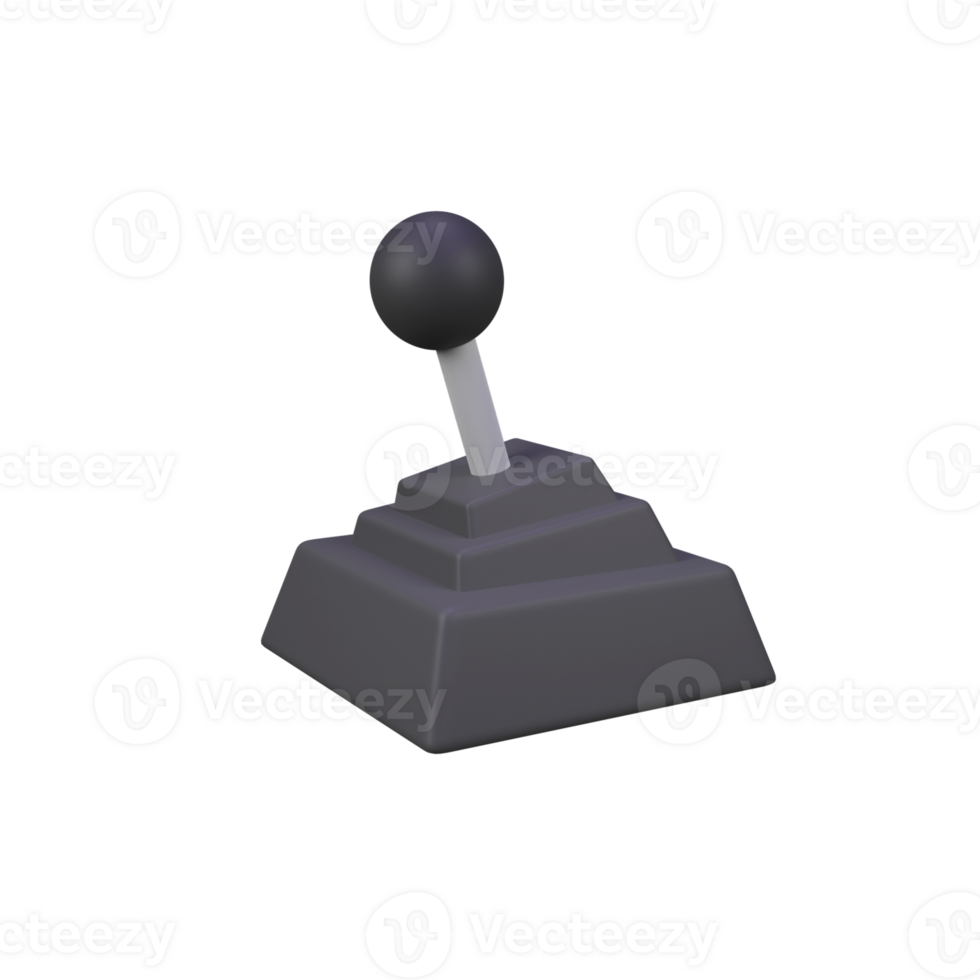 Gear Shifting car isolated 3d render icon illustration png