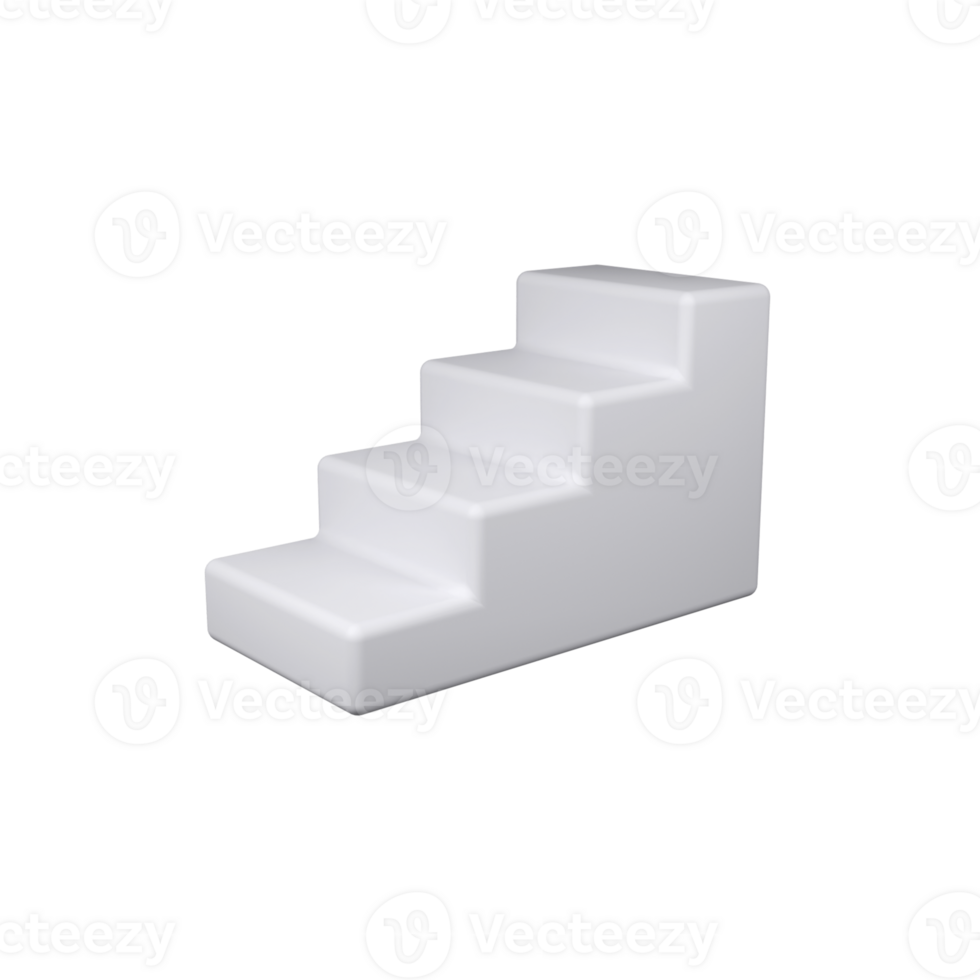 Ladder isolated 3d render icon illustration png