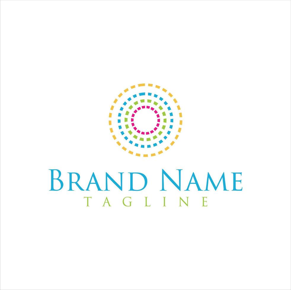 A colorful logo for a business vector