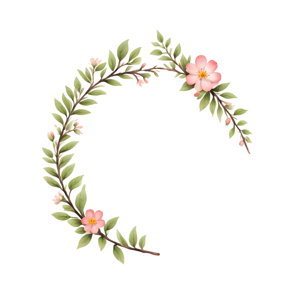 leaf circle border png