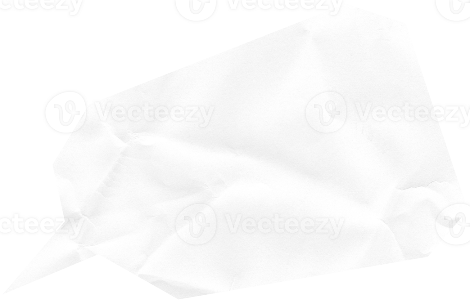 Realistic ripped white paper sheets. Torn blank pages texture, shape is a speech bubble. png
