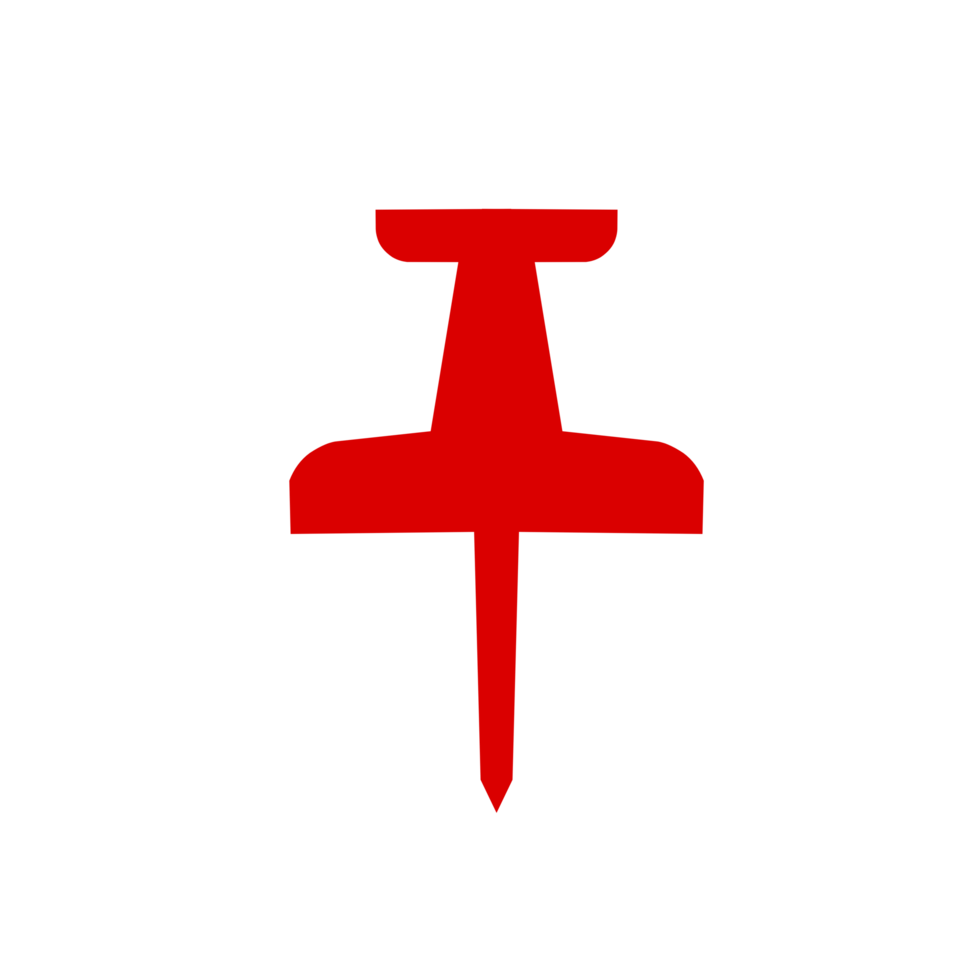 Red Push pin icon png