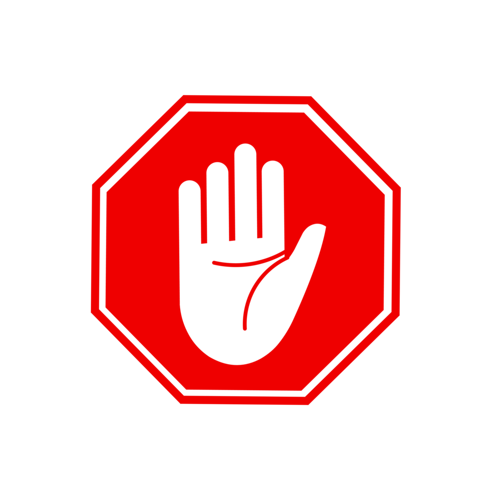Minimalist design do not enter sign design png