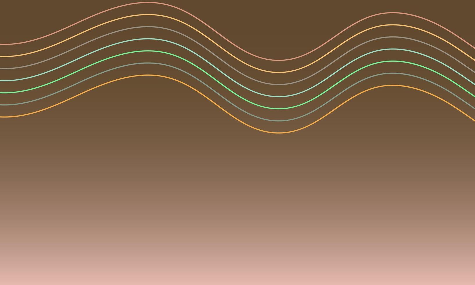 Abstract wavy lines on gradient background vector