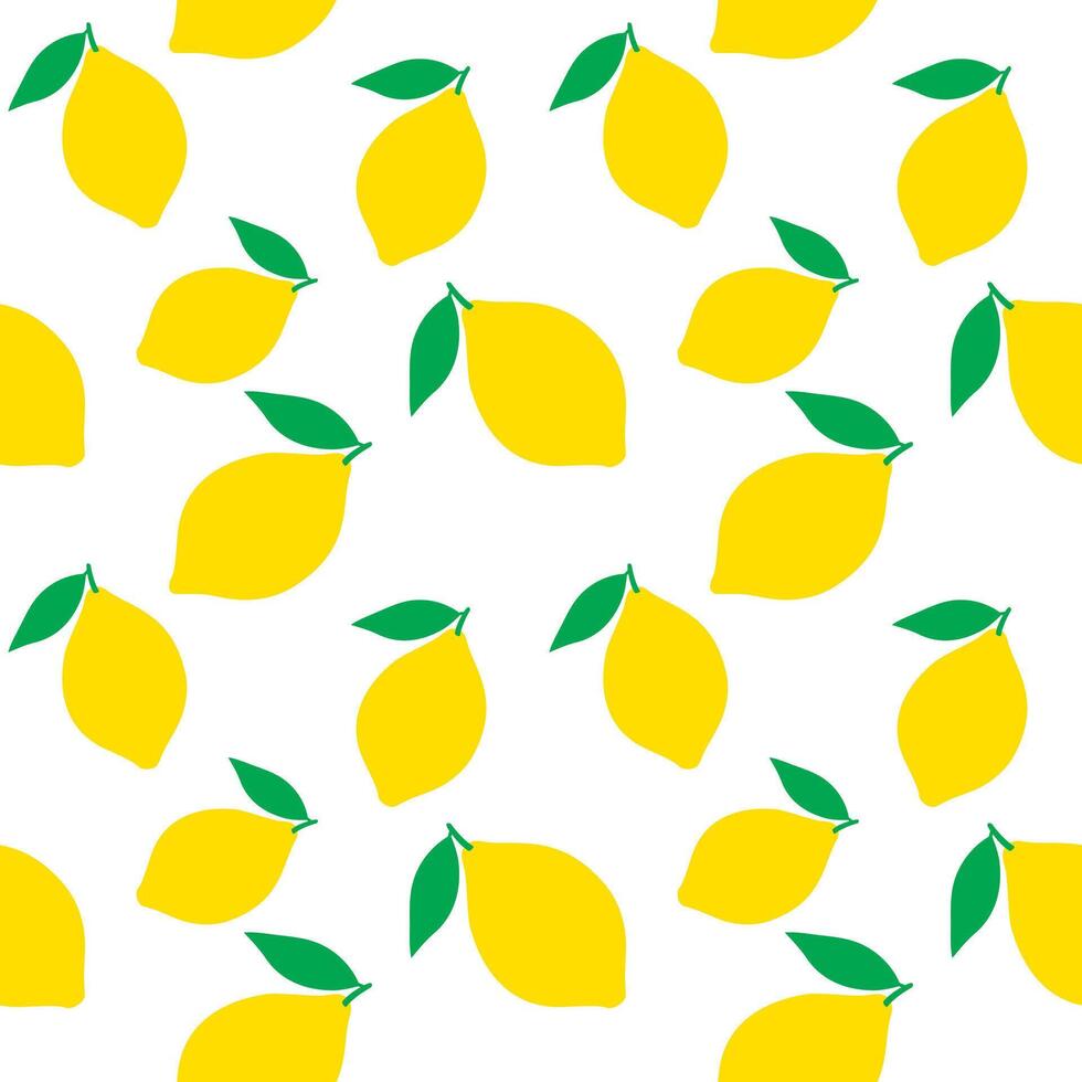 Seamless background with lemons. Lemon background. Summer background with fruits. vector