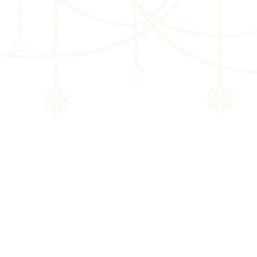 A string of christmas lights on a Transparent background png