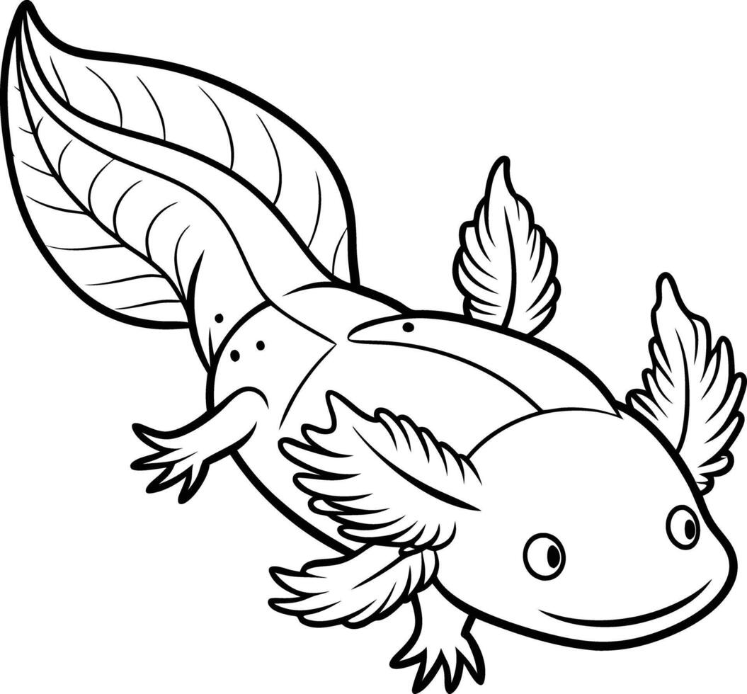 A cartoon fish with wings and a tail vector