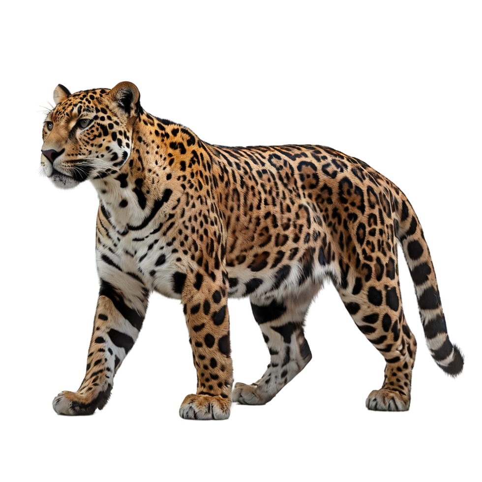 Big jaguar on transparent background png