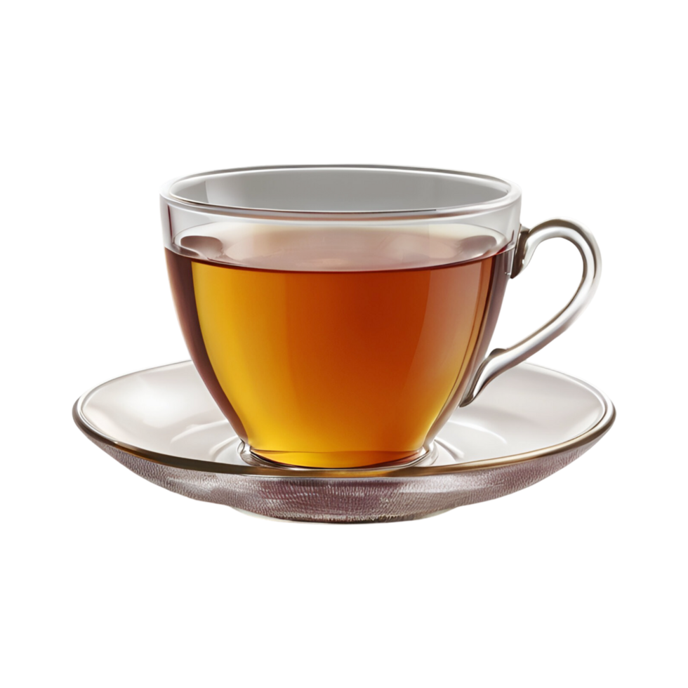 Cute cup of tea on transparent background png