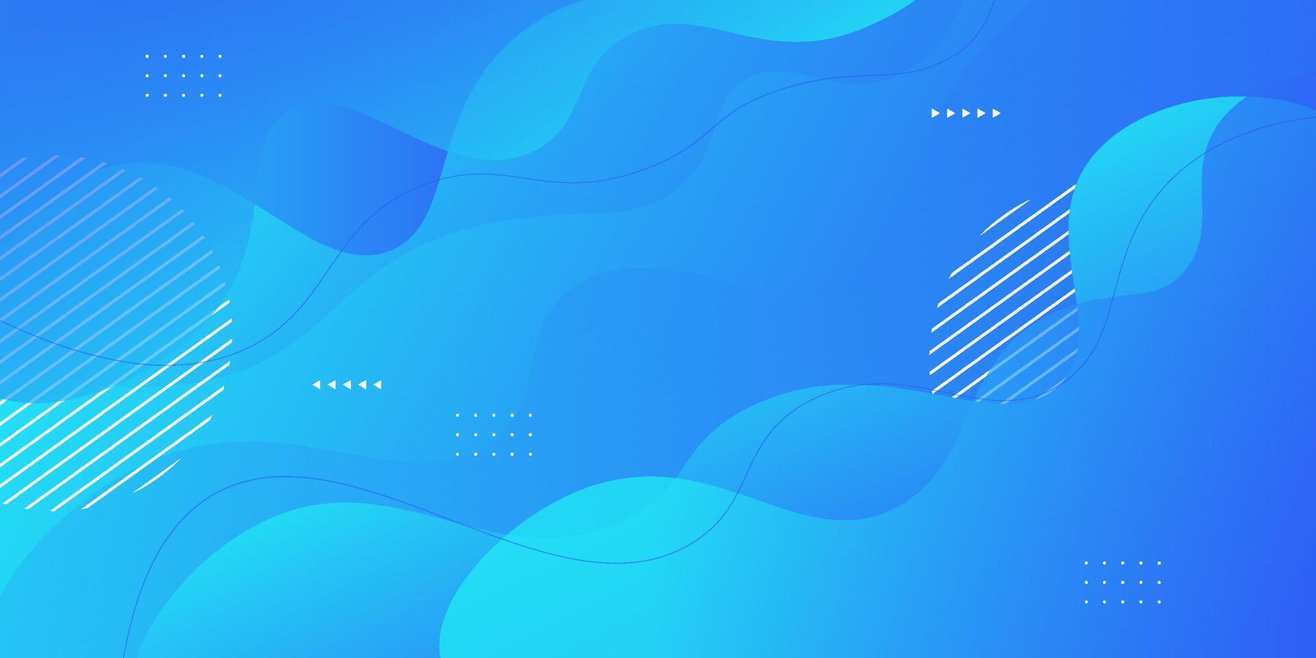 Abstract blue gradient wave background with simple shape elements. Colorful blue design. Elegant concept. Eps10 vector