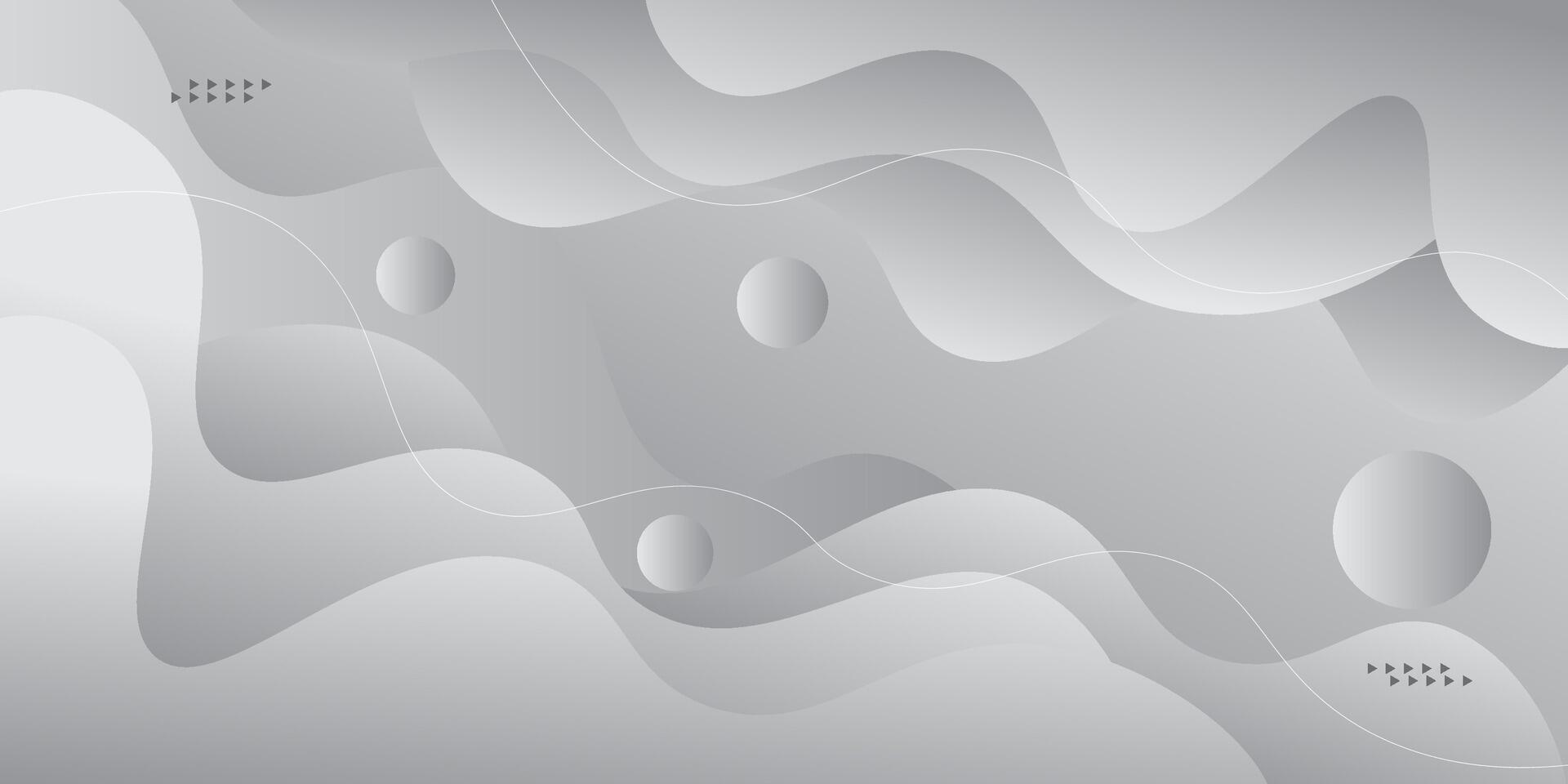 Abstract white background banner. White template banner with abstract design of wave background and geometric white light lines with gradient color. vector