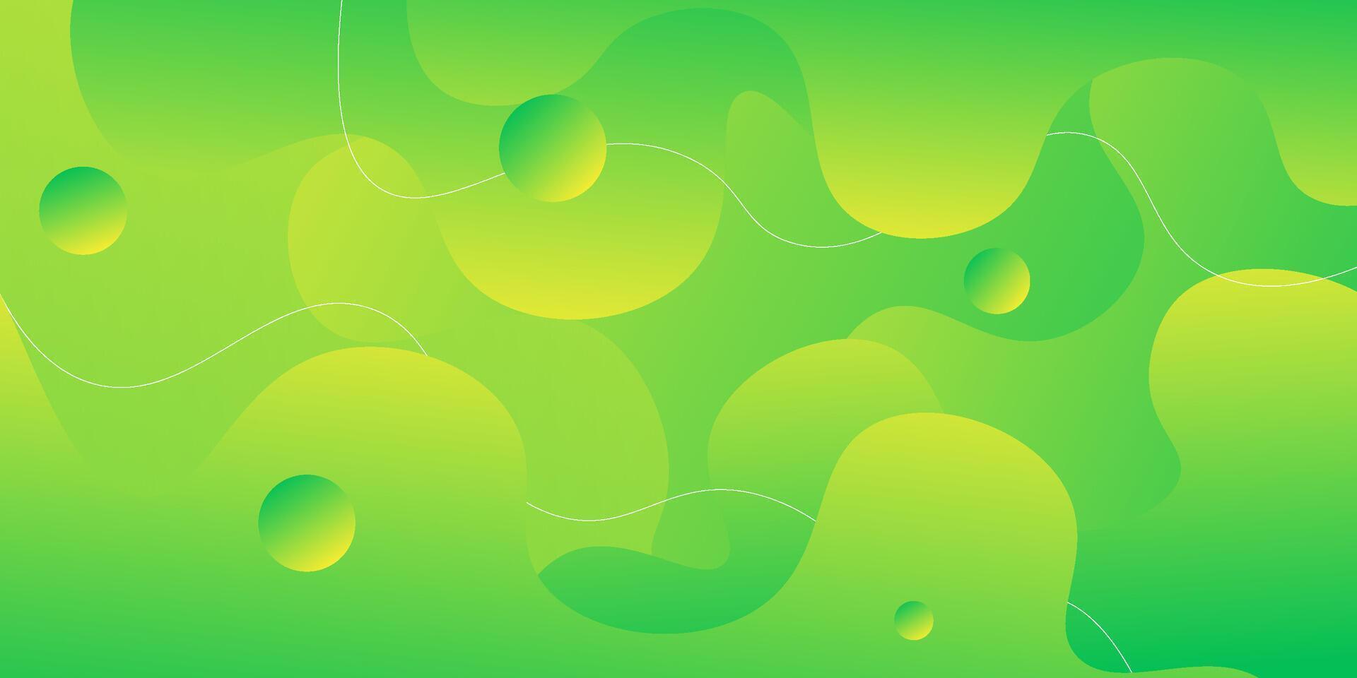 Abstract green wave background with bright gradient. Simple background with abstract geometric pattern for banners, flyers, presentation designs and business cards. vector