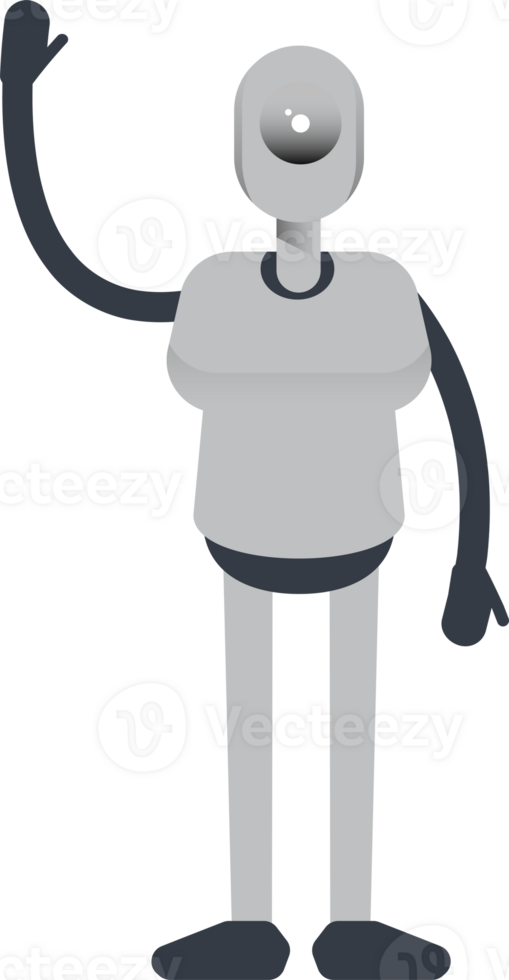 Humanoid Robot Character and Payment Date Calendar png