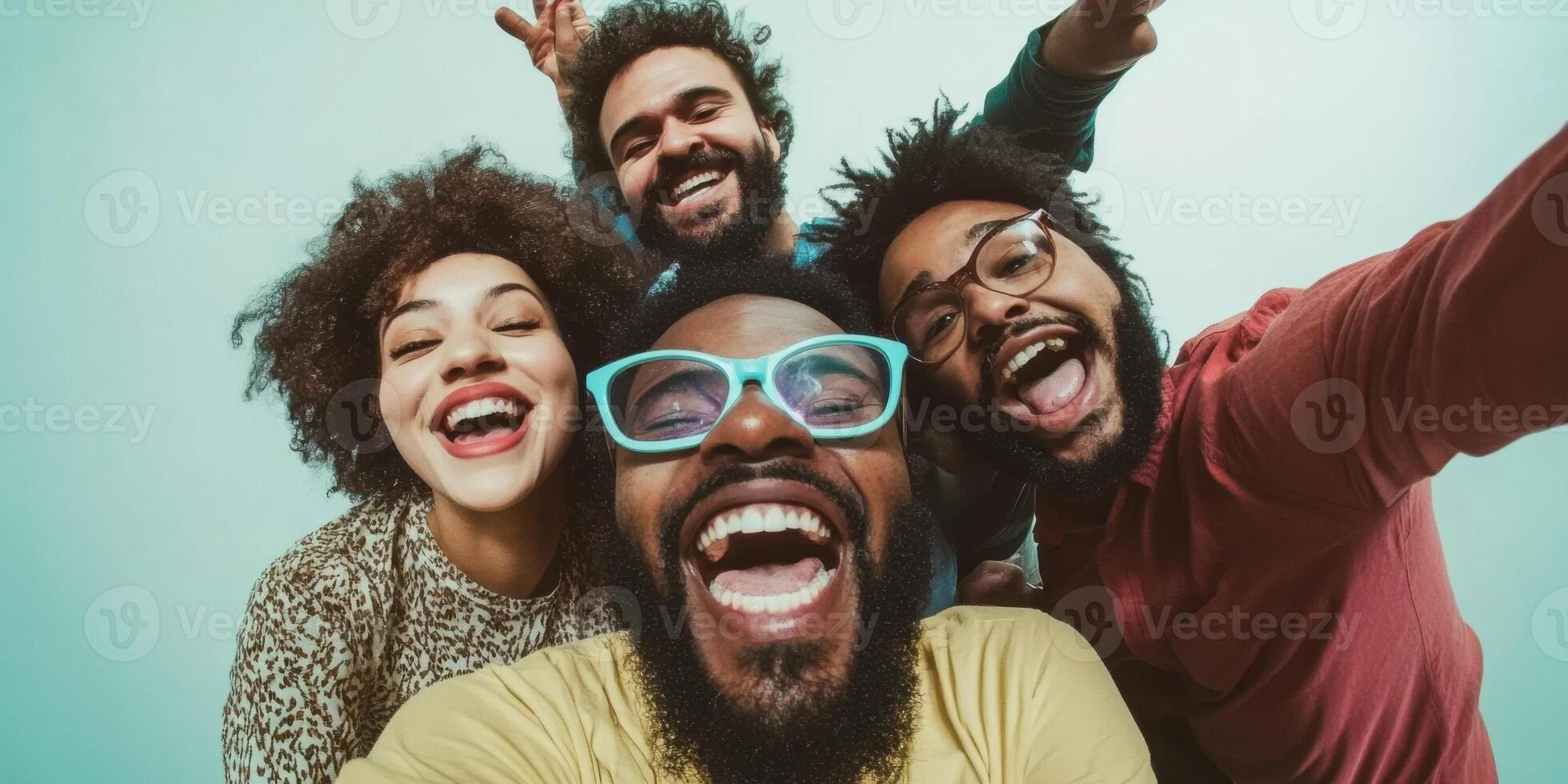 A Joyful Group of Friends Enjoying Fun Moments Together and Creating Lasting Memories photo
