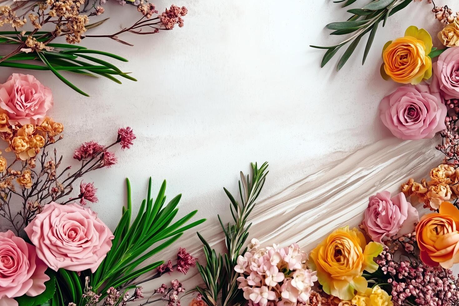 Elegant Floral Arrangement with Pastel Roses photo