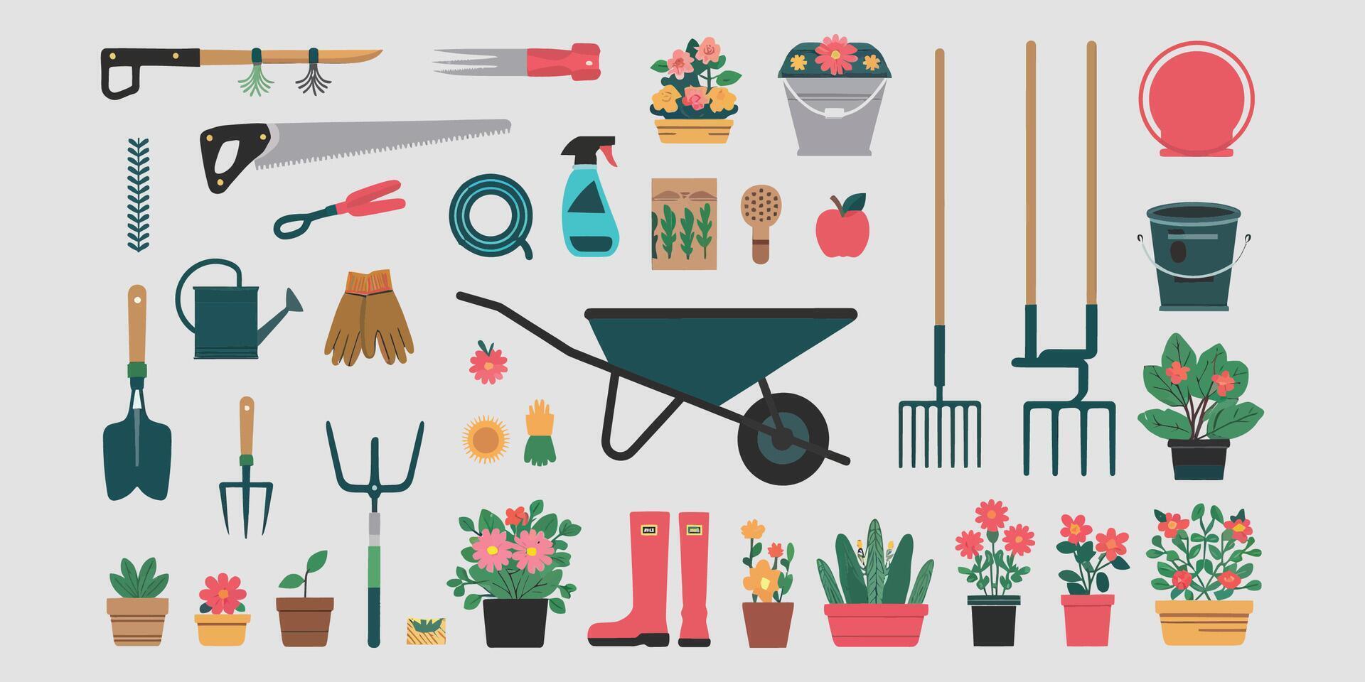 Gardeners Essentials A Comprehensive Toolkit for Green Thumbs vector