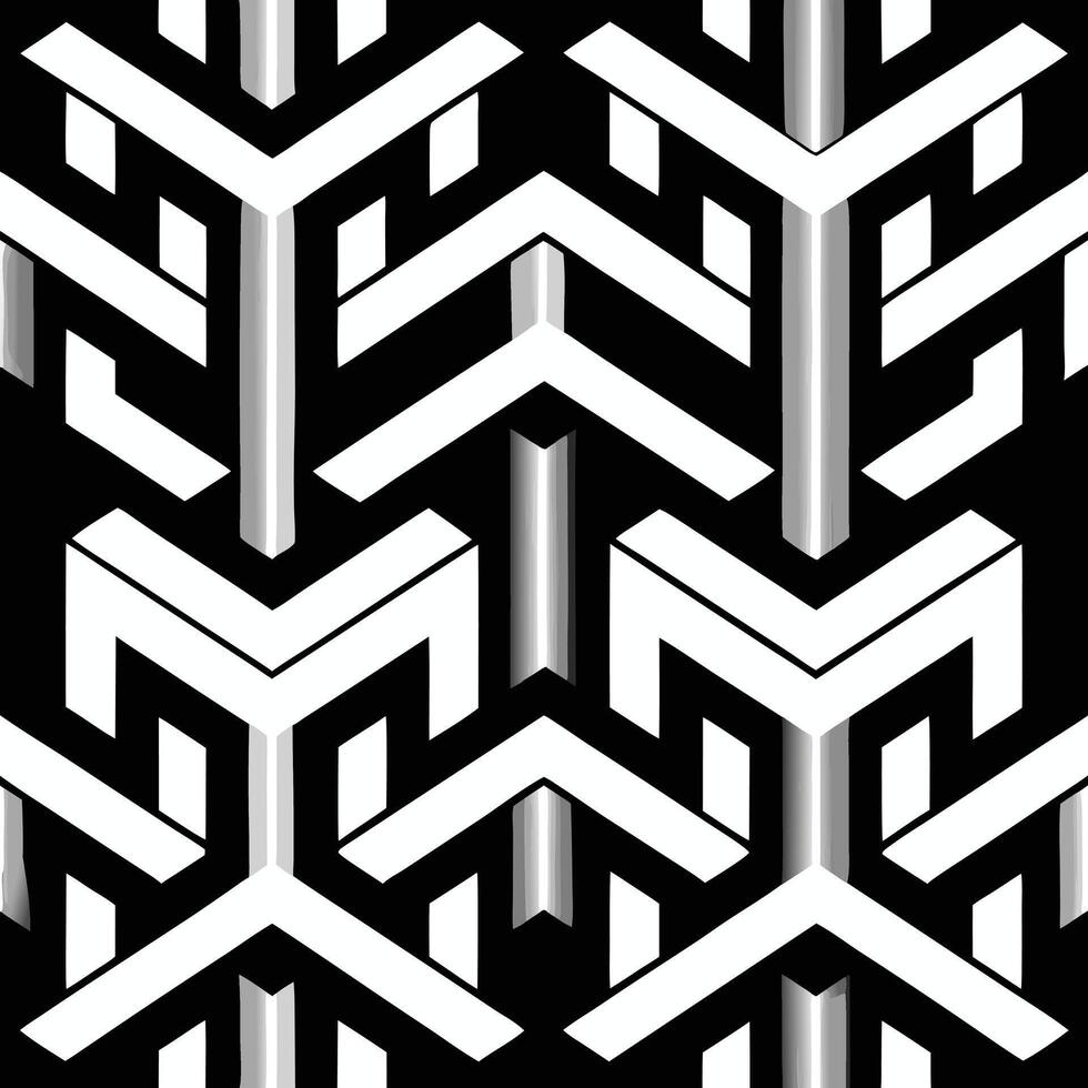 a black and white geometric pattern with a diagonal line vector