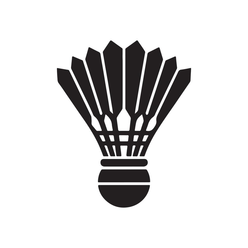 badminton icon illustration white background vector