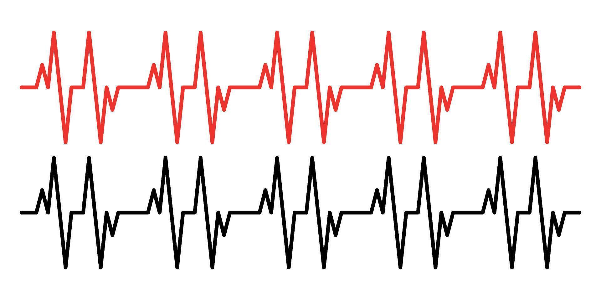 Heart rate line icon. cardiogram. vector