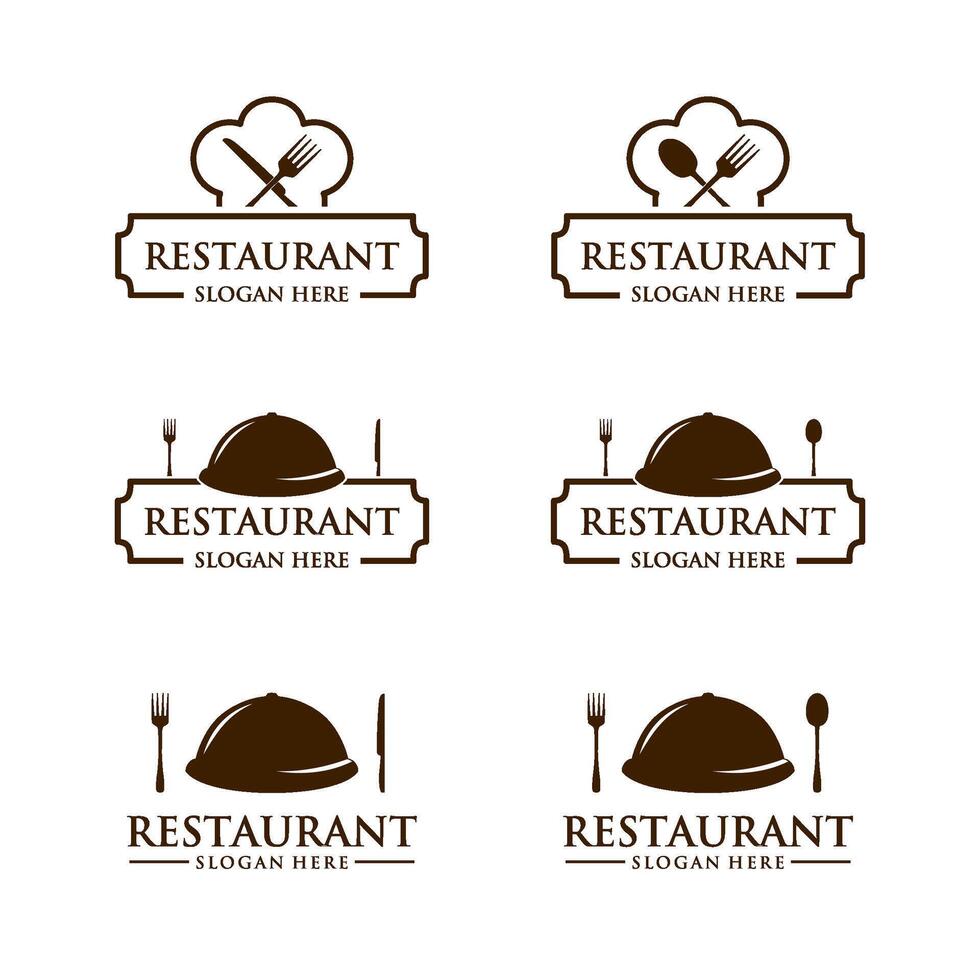 restaurant logo image collection vector