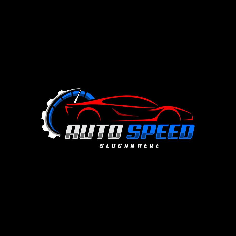 logo automotive speed car vector