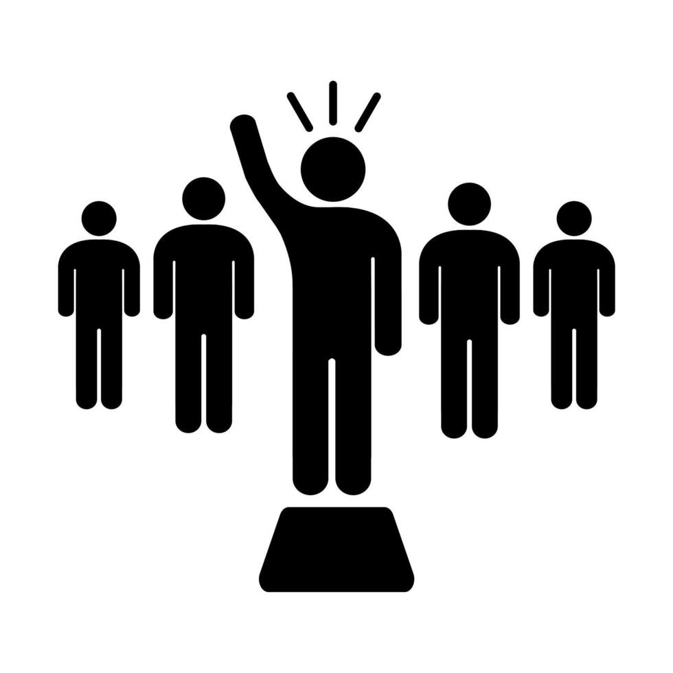 Leader icon for your web site design, logo, app, UI. illustration vector
