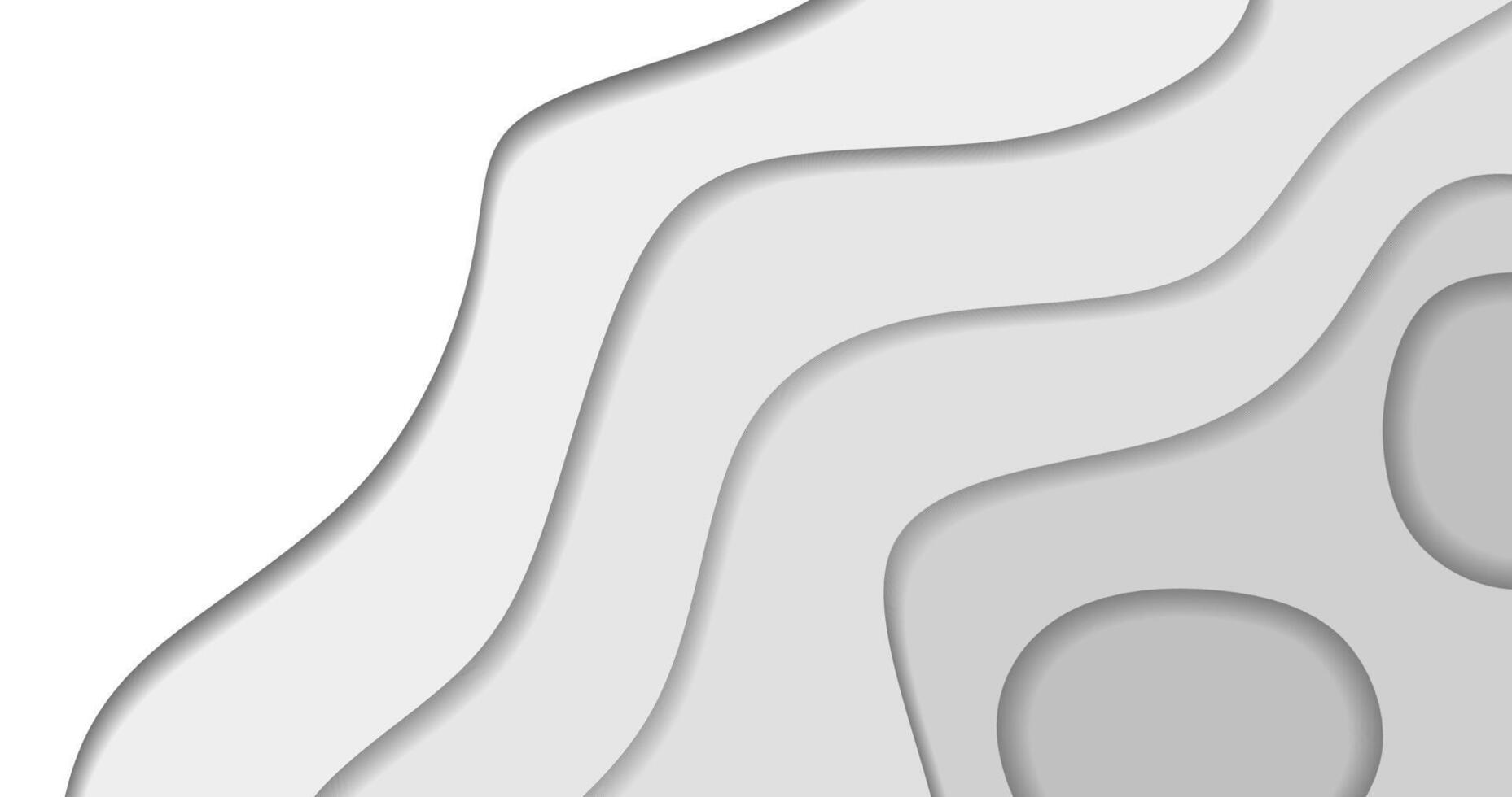 Empty White Paper Cut Background vector