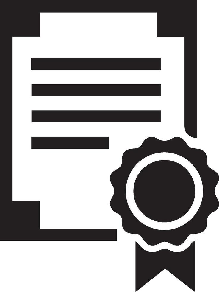 Certificate icon design vector