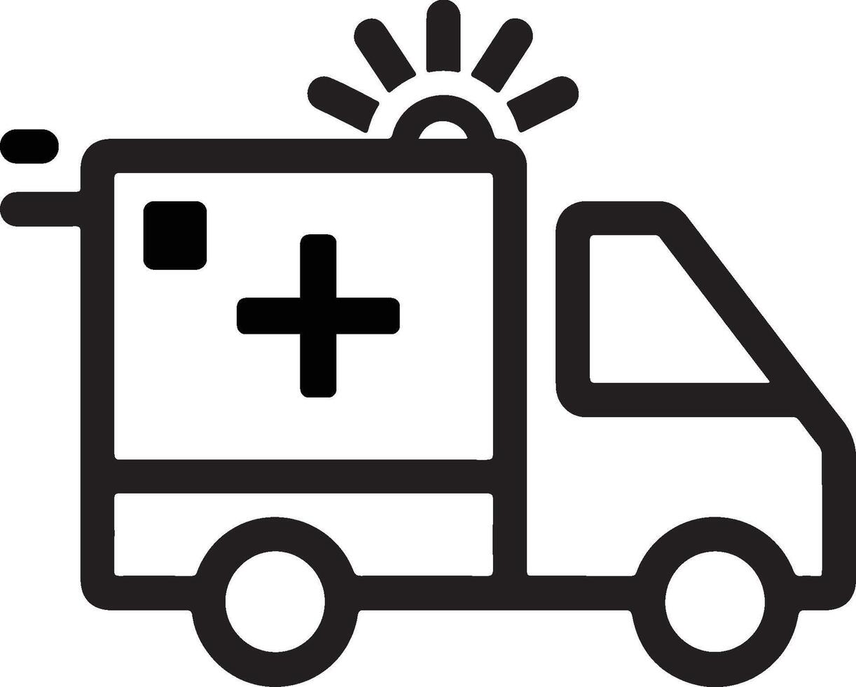 ambulance icon design vector