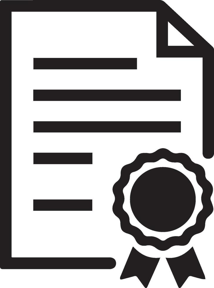design of a Certificate icon vector