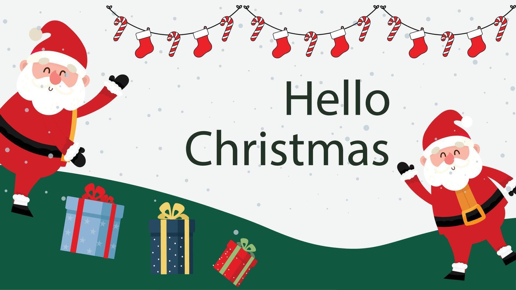 Merry Christmas and Happy New Year greeting card . greeting card collection. vector