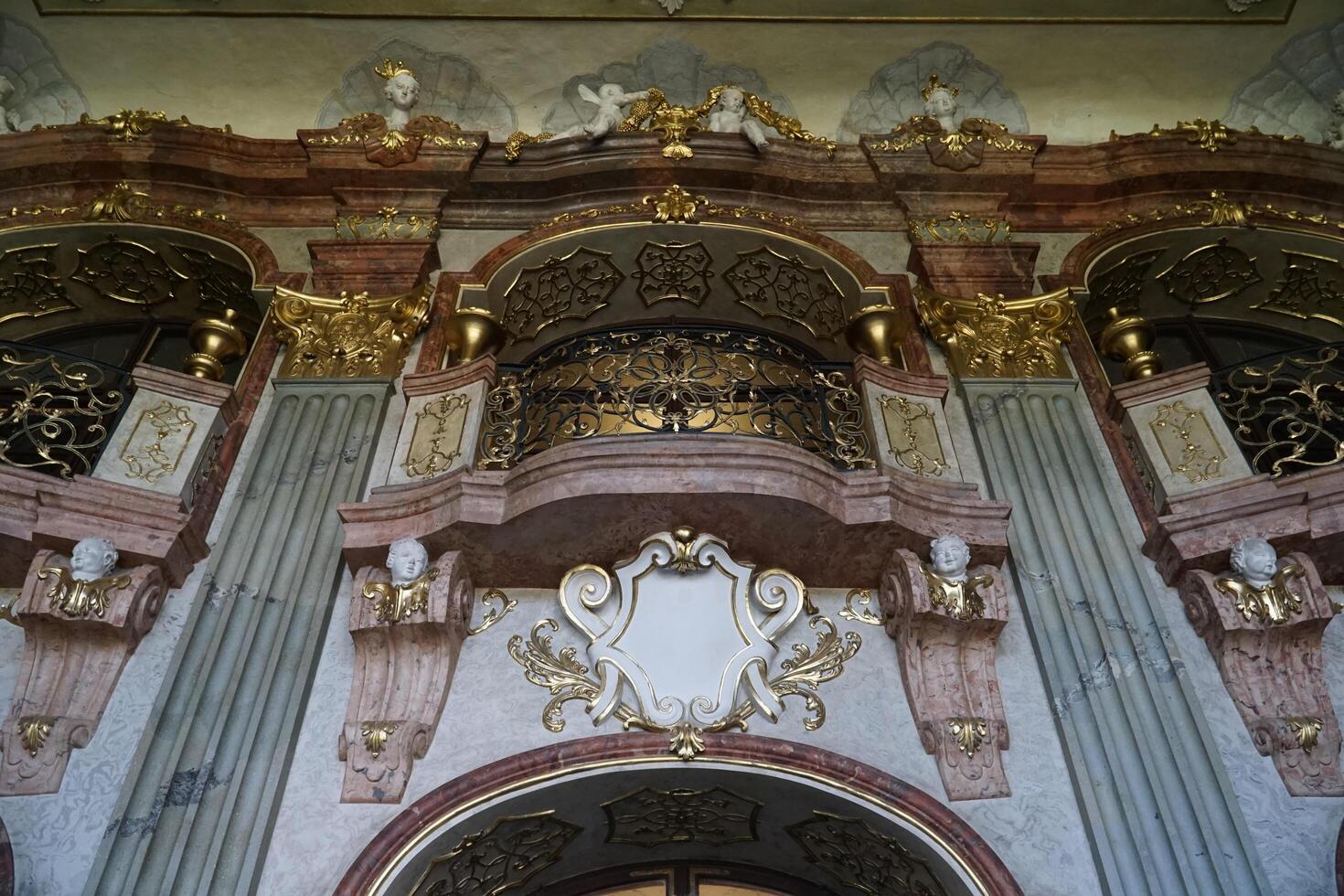 Walbrzych, Poland - August 12th, 2024 - Maximilian Hall in Ksiaz Castle photo