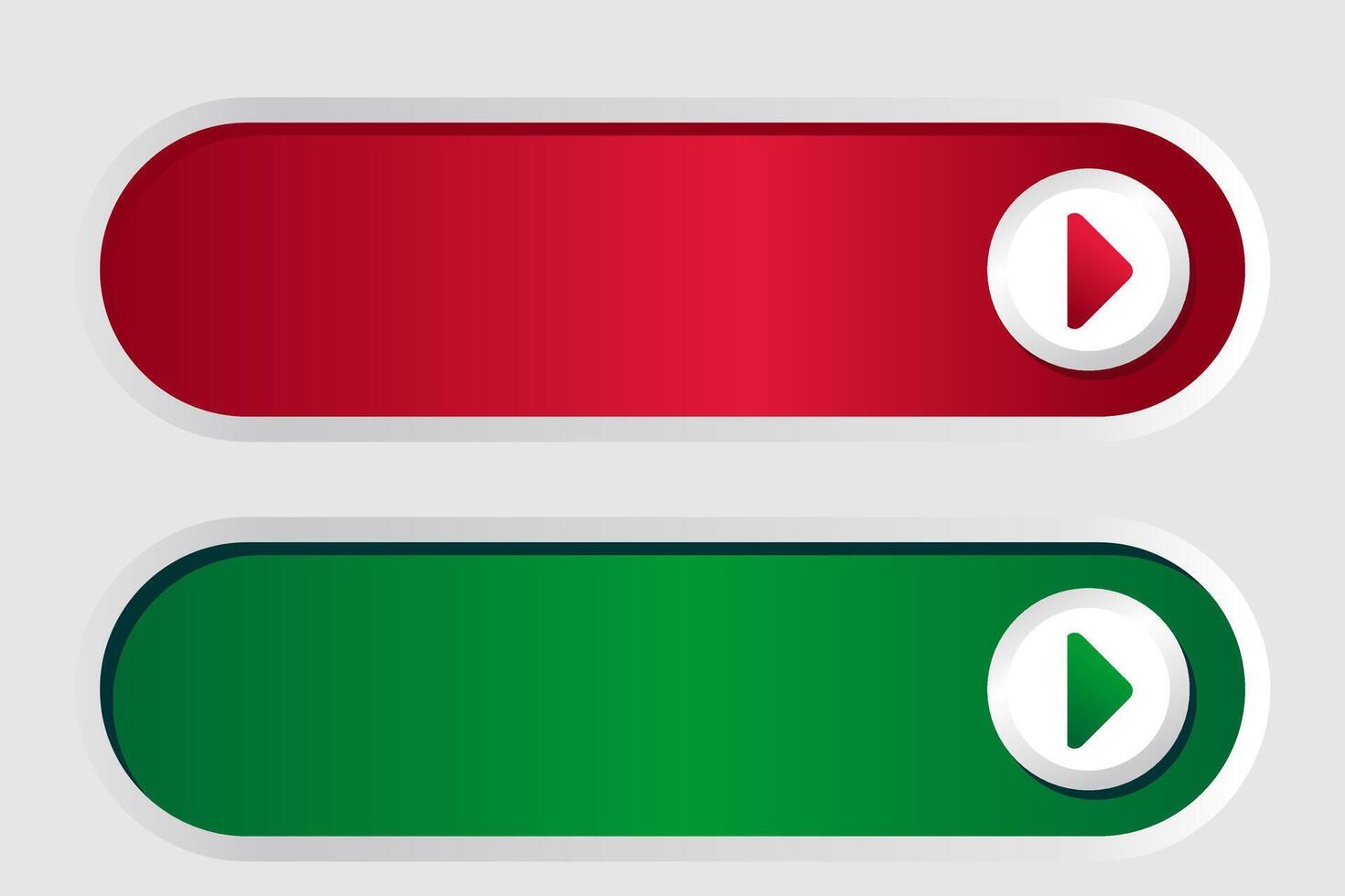 Call to Action Buttons with Play Icon vector