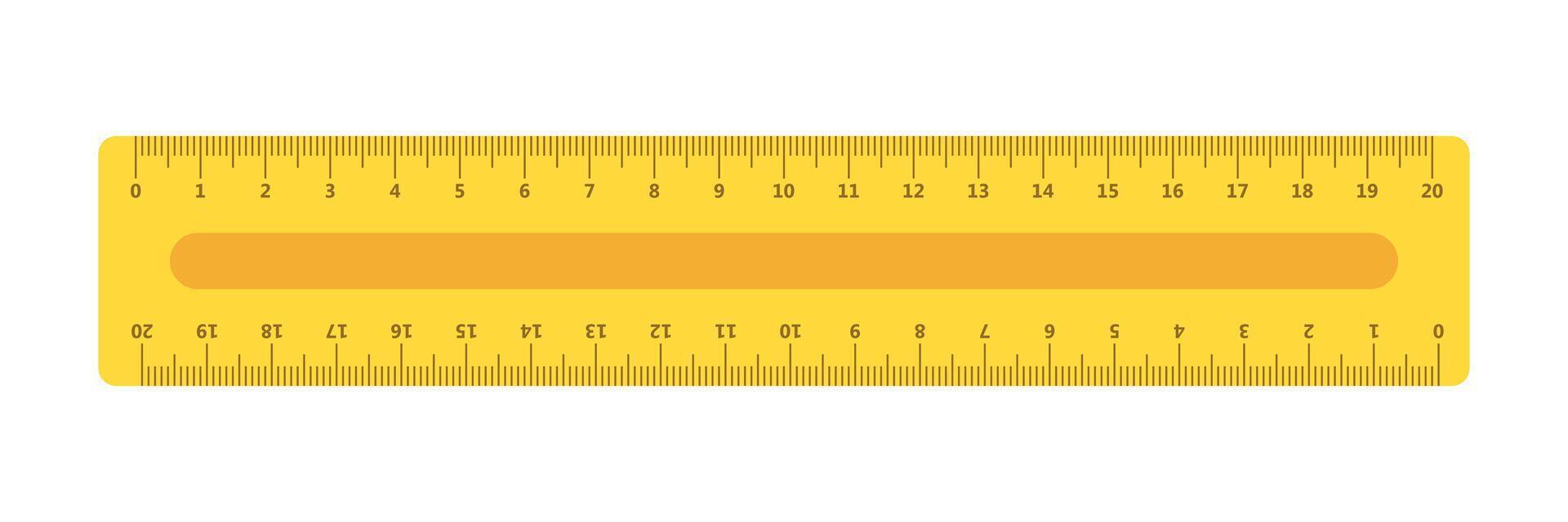 Metric measurement icon in flat style. Measure scale illustration on isolated background. Ruler scale sign business concept. vector