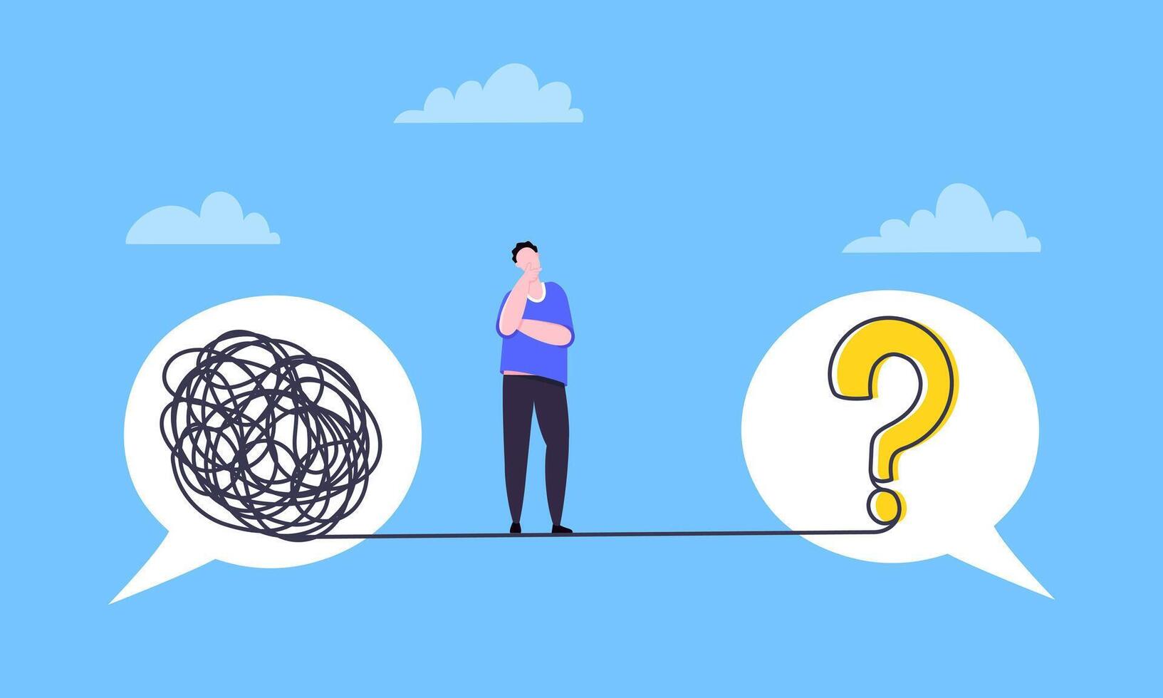 Understanding problem solution simplify challenge. vector