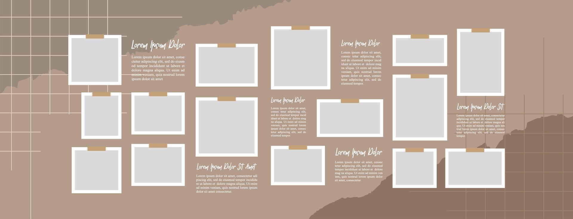 Board Collage photo effect vector
