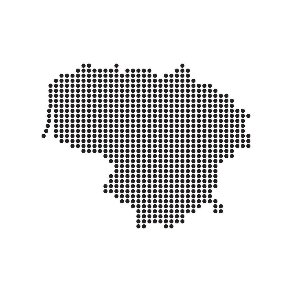 Lithuania Map Icon vector