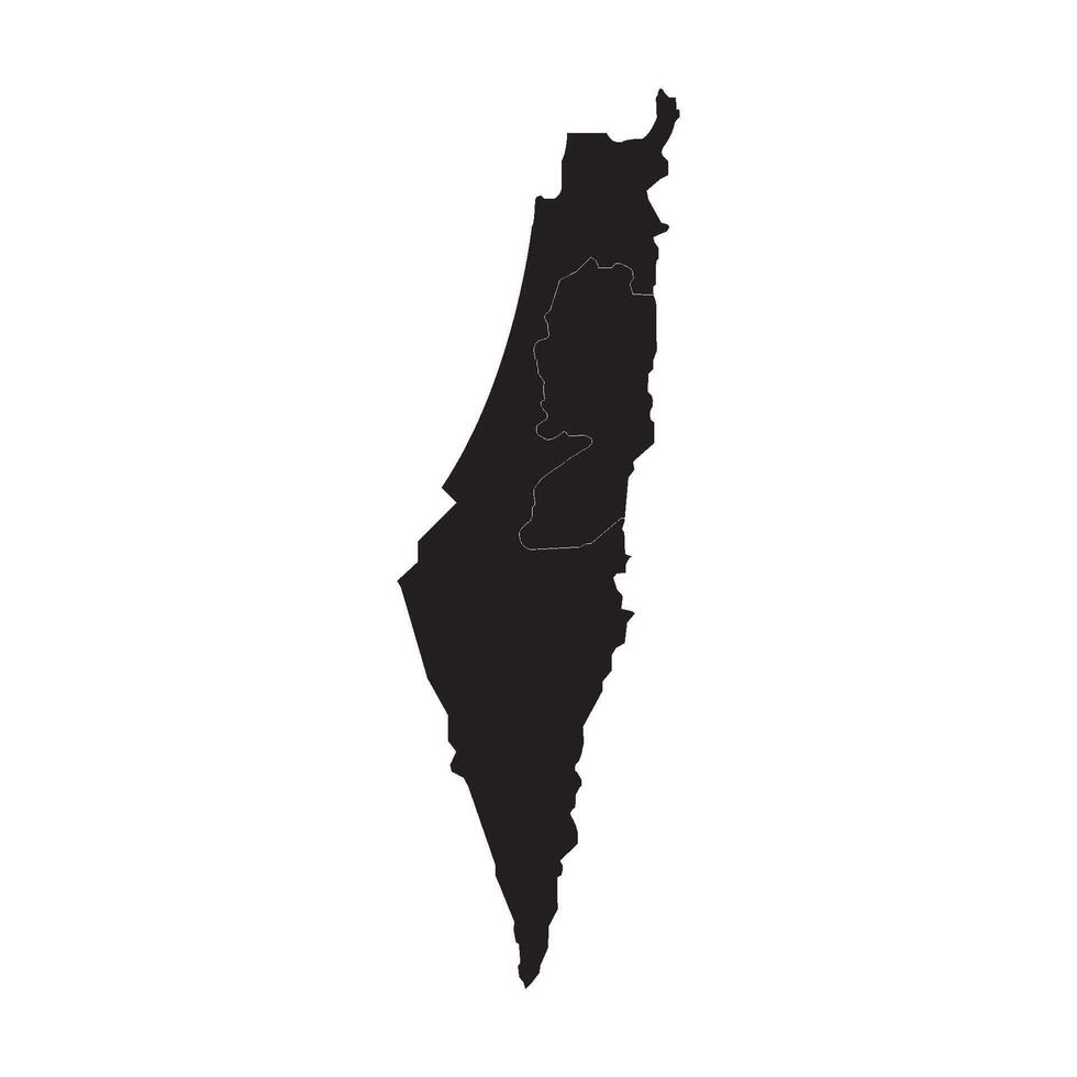 Israel Map Icon vector