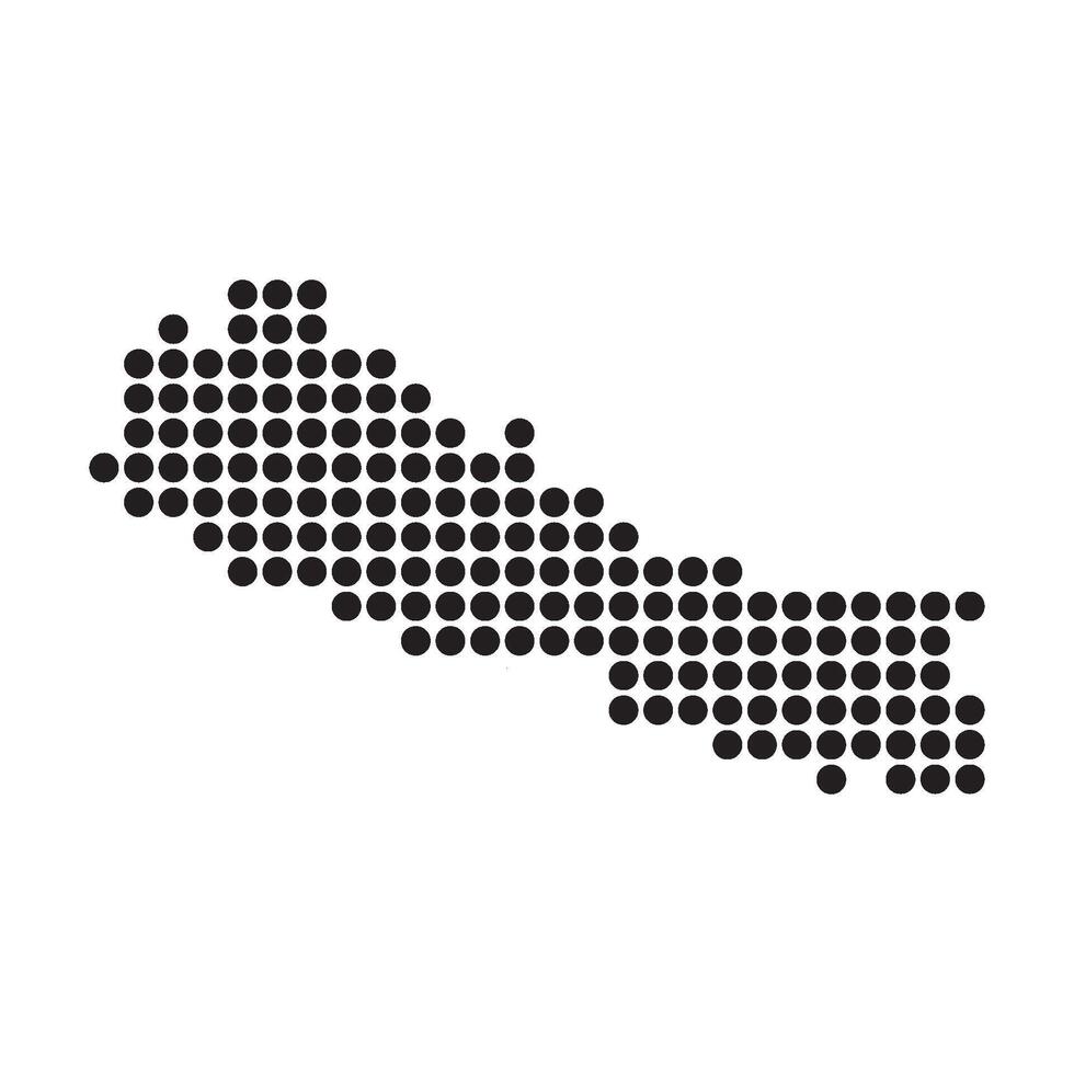 Nepal Map Icon vector