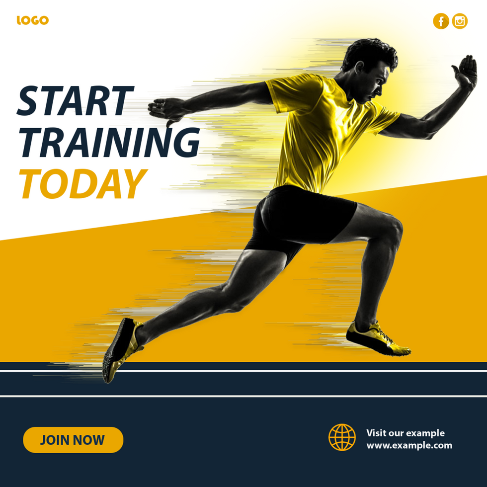 Fitness Workout Gym Social Media Post Design Layout psd