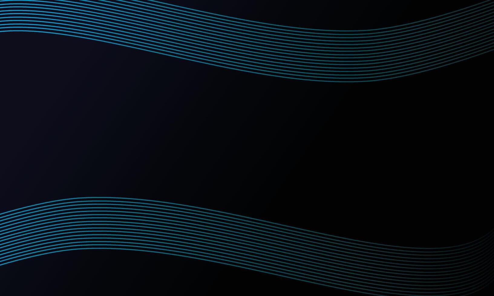 Curved blue lines pattern background vector