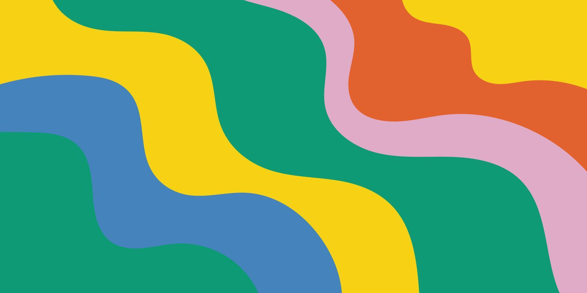 colorful abstract background with wavy shape vector