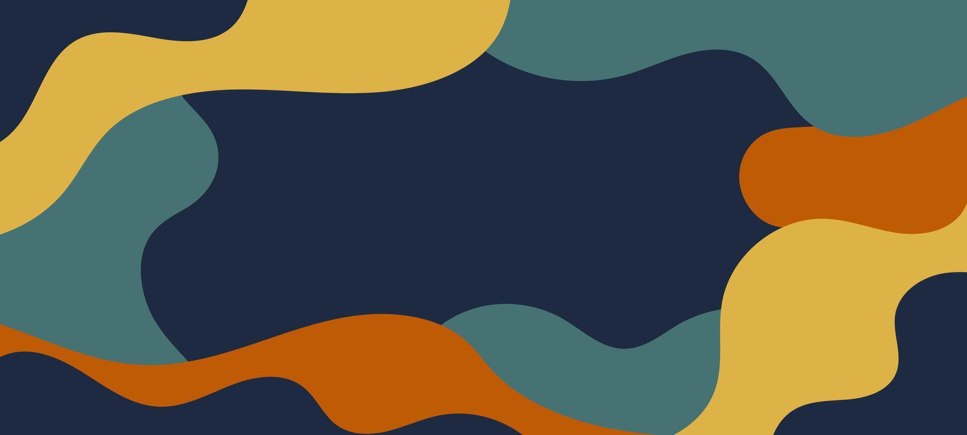 a colorful abstract background with waves and copy space vector