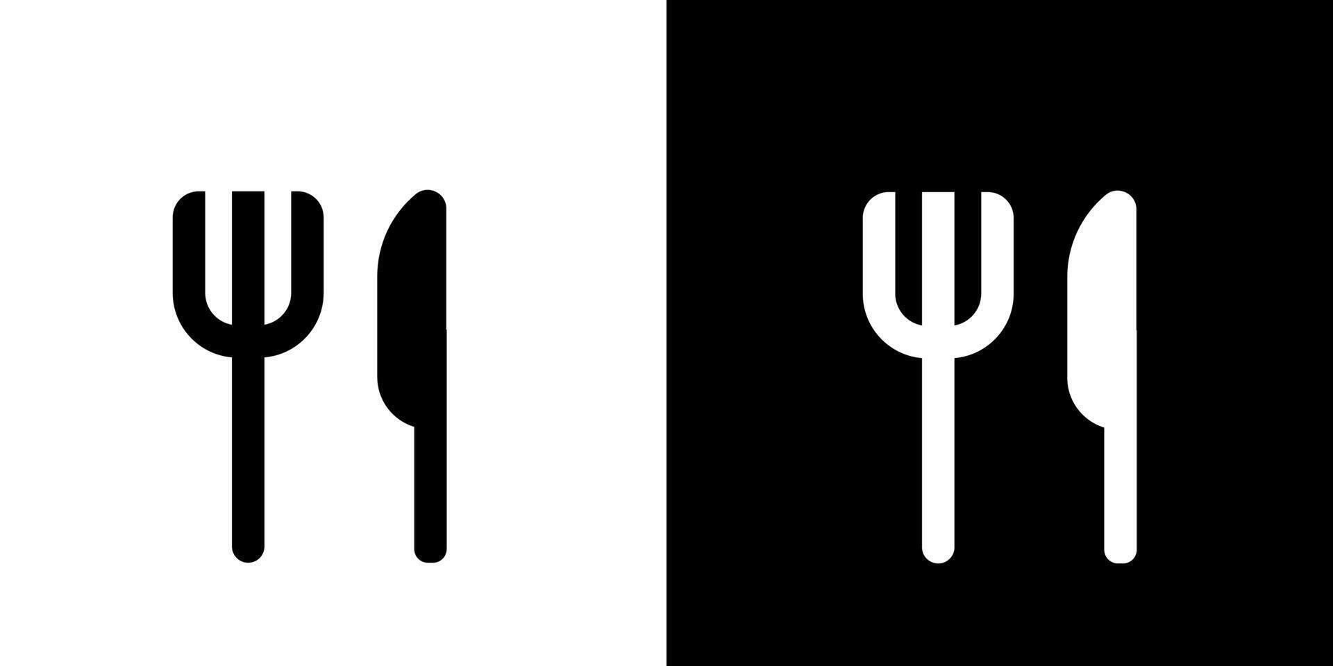 fork and knife icon illustration on white background vector