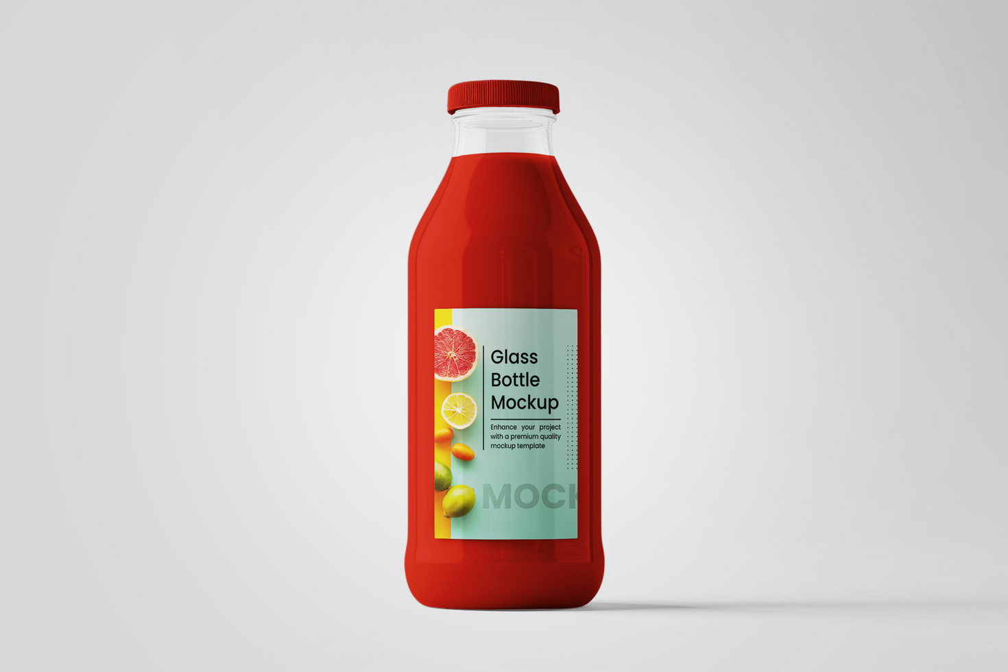 Glass Bottle Mockup psd