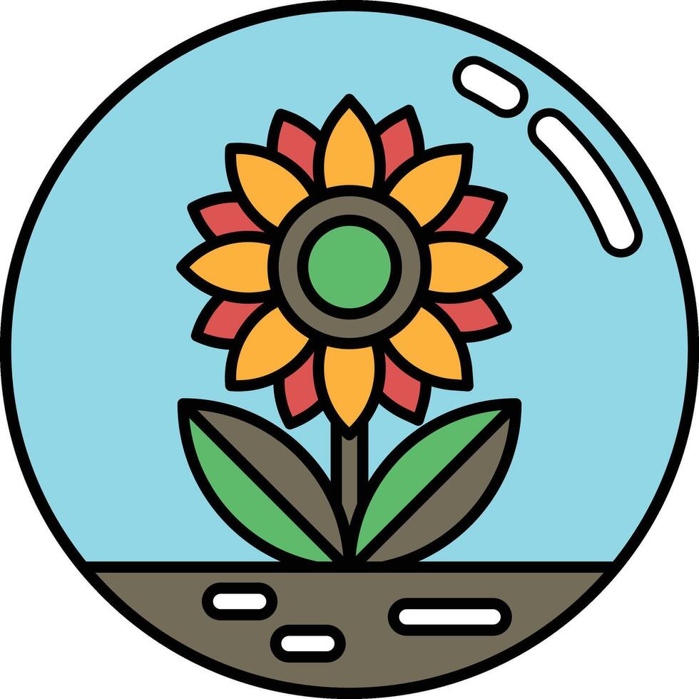 A flower is drawn in a blue and white color scheme vector