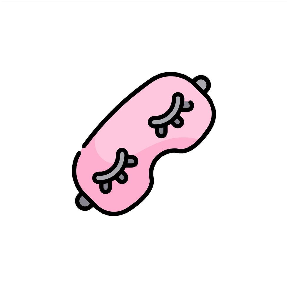 Eye mask icon, pink, eyelashes, eyelashes, eyelashes, eyelashes, eyel vector