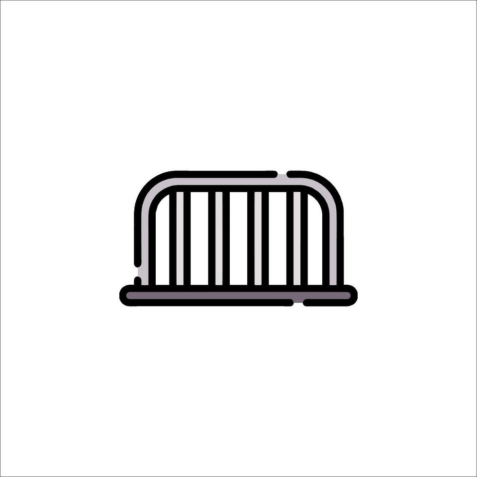 Barrier barrier icon isolated on white background vector
